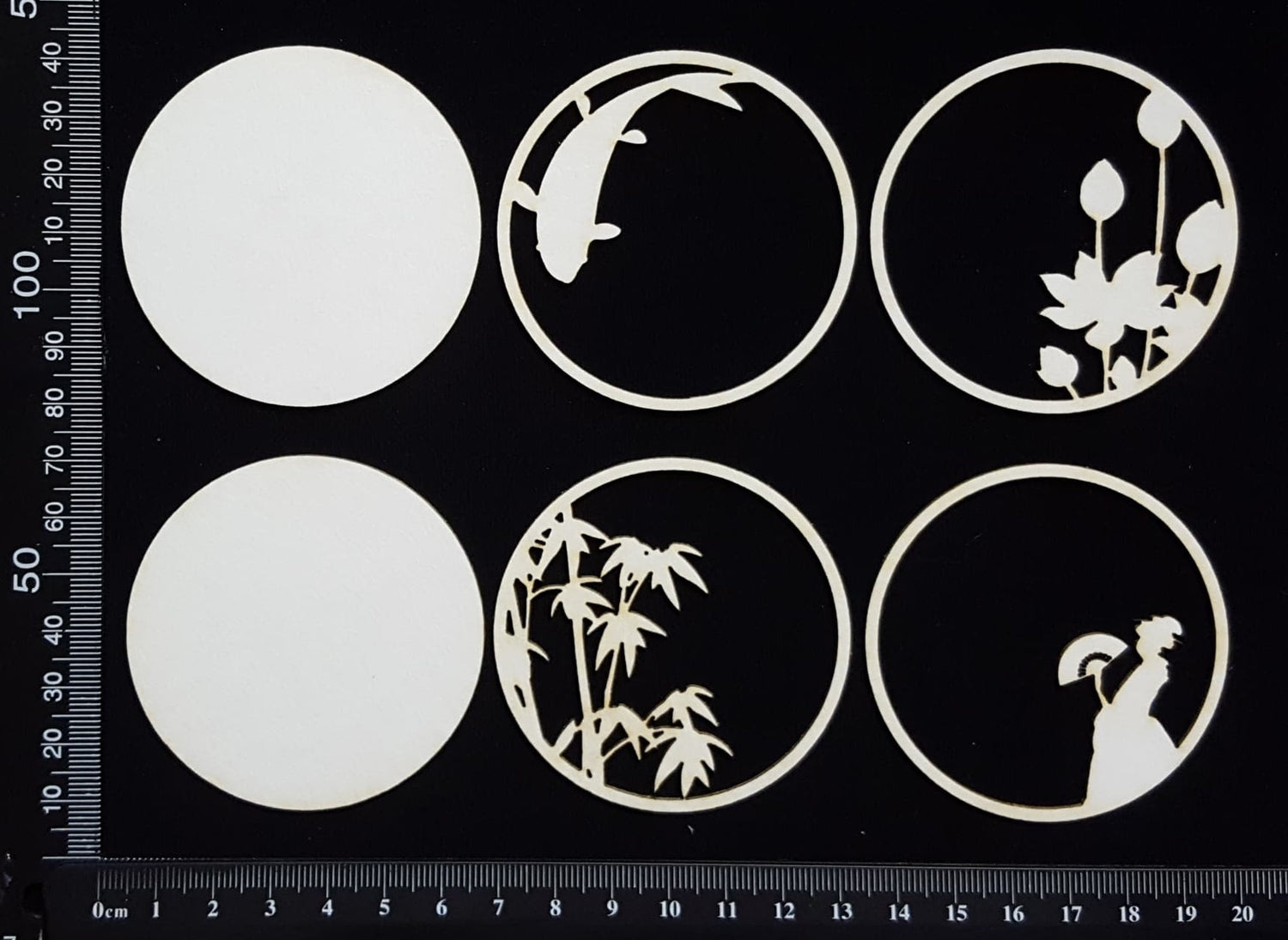 Artist Trading Coin Set - DH - White Chipboard