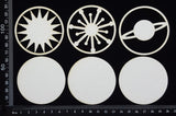 Artist Trading Coin Set - EE - White Chipboard