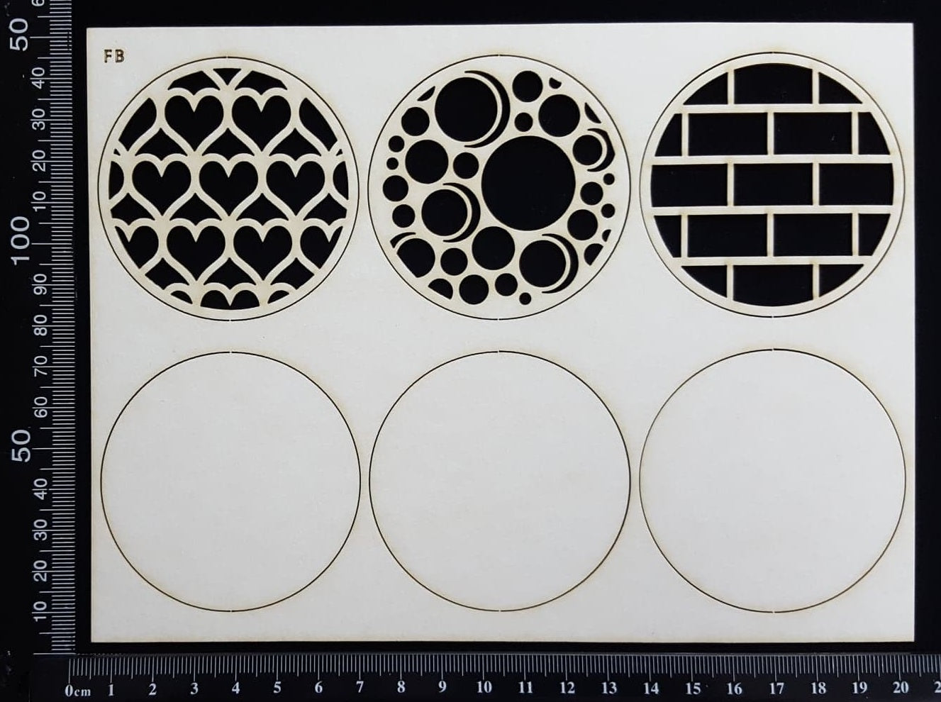 Artist Trading Coin Set - FB - White Chipboard