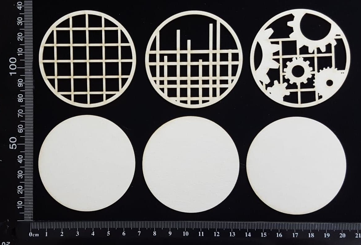 Artist Trading Coin Set - FP - White Chipboard