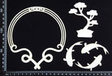 Asia Elements and Frame Set - C - White Chipboard