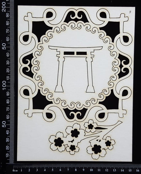 Asia Elements and Frame Set - F - White Chipboard