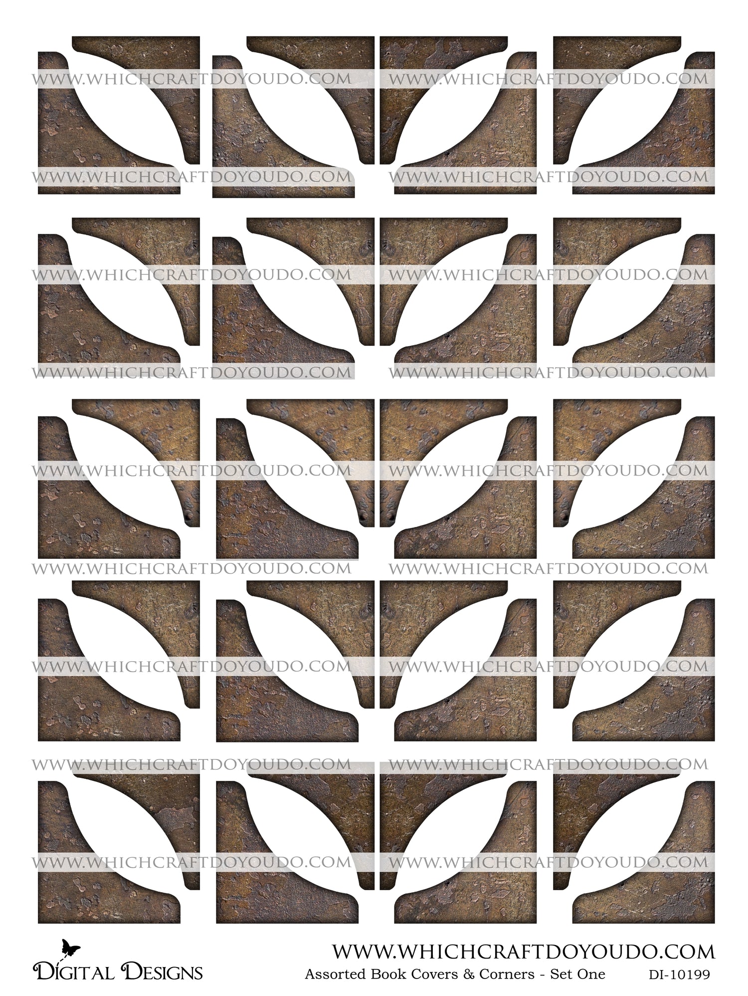 Assorted Book Covers & Corners - Set One - DI-10199 - Digital Download
