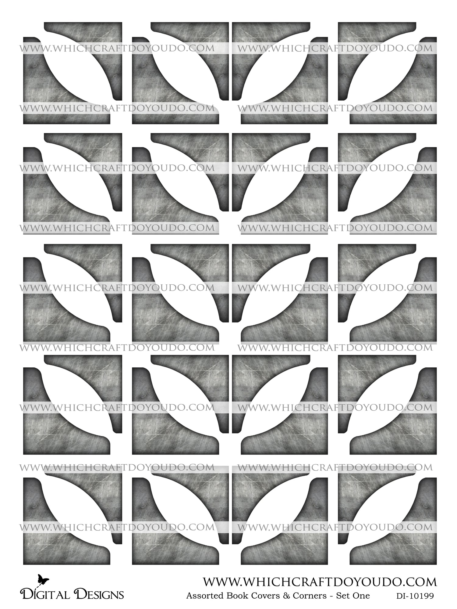 Assorted Book Covers & Corners - Set One - DI-10199 - Digital Download