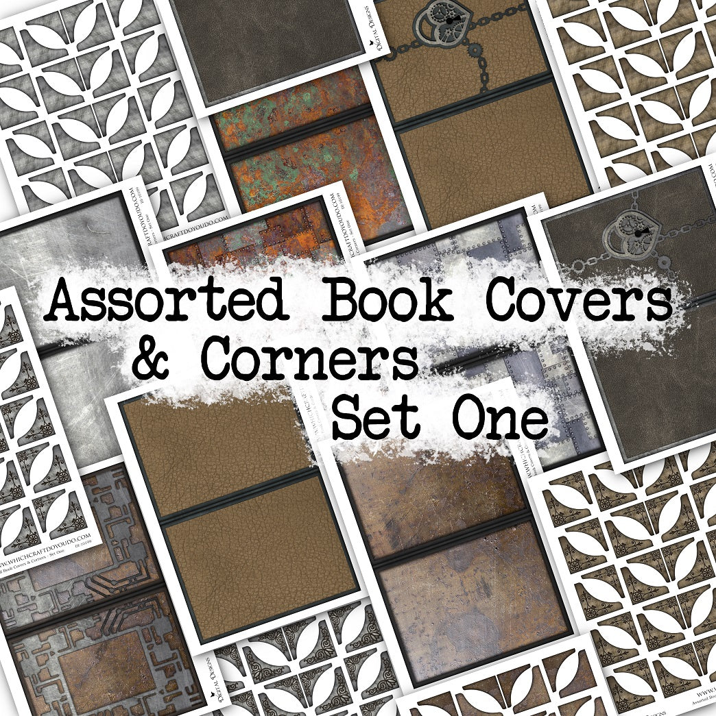 Assorted Book Covers & Corners - Set One - DI-10199 - Digital Download