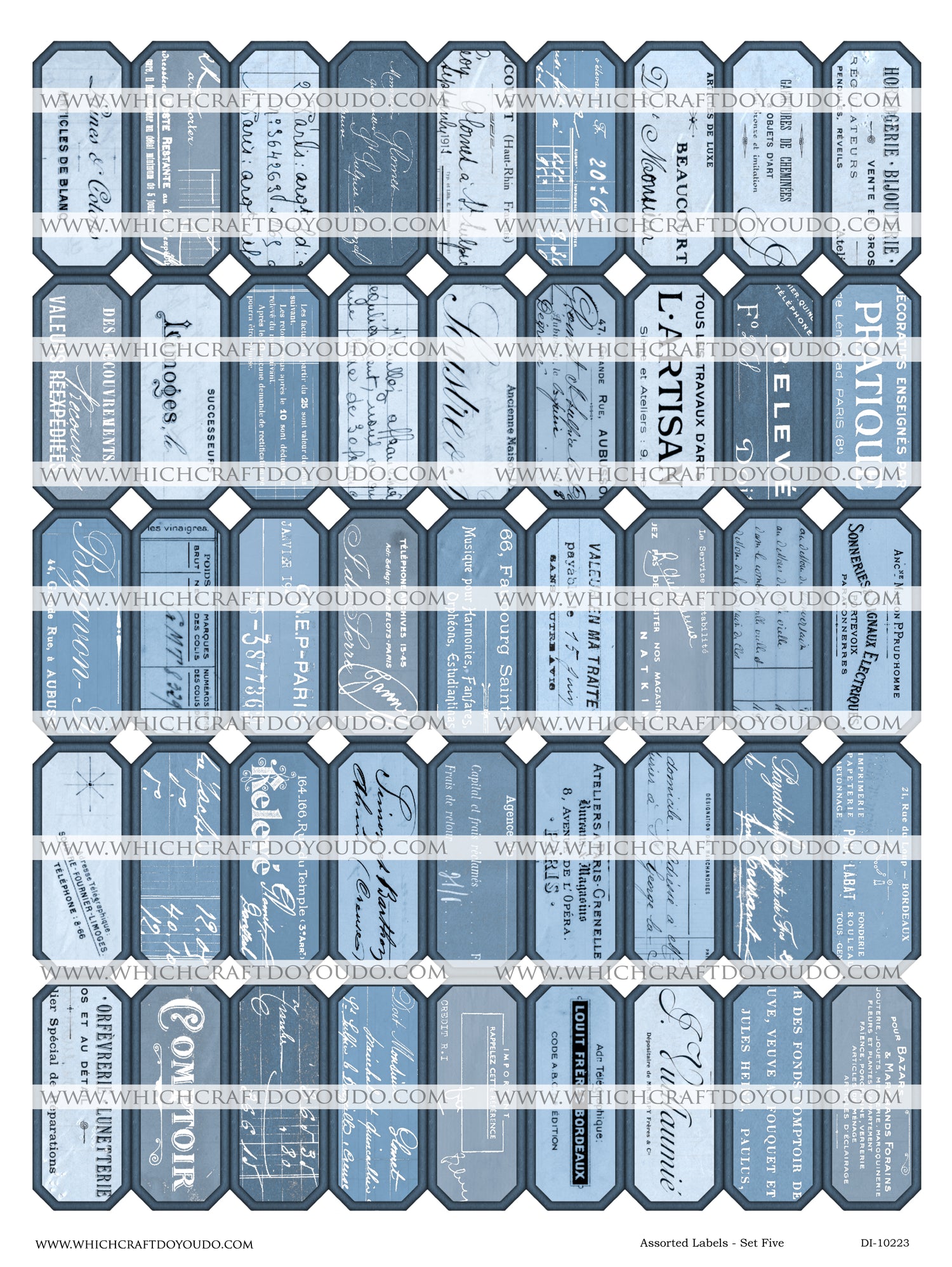 Assorted Labels - Set Five - DI-10223 - Digital Download