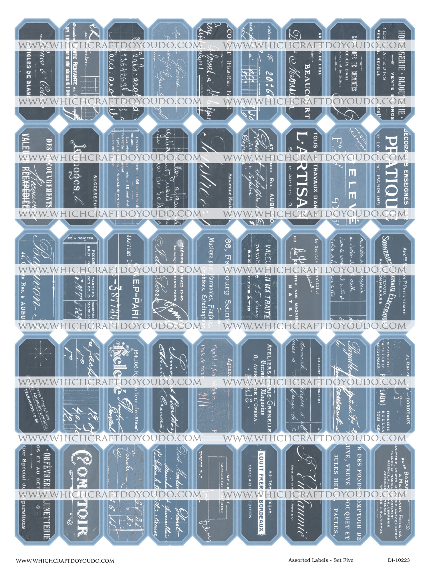 Assorted Labels - Set Five - DI-10223 - Digital Download