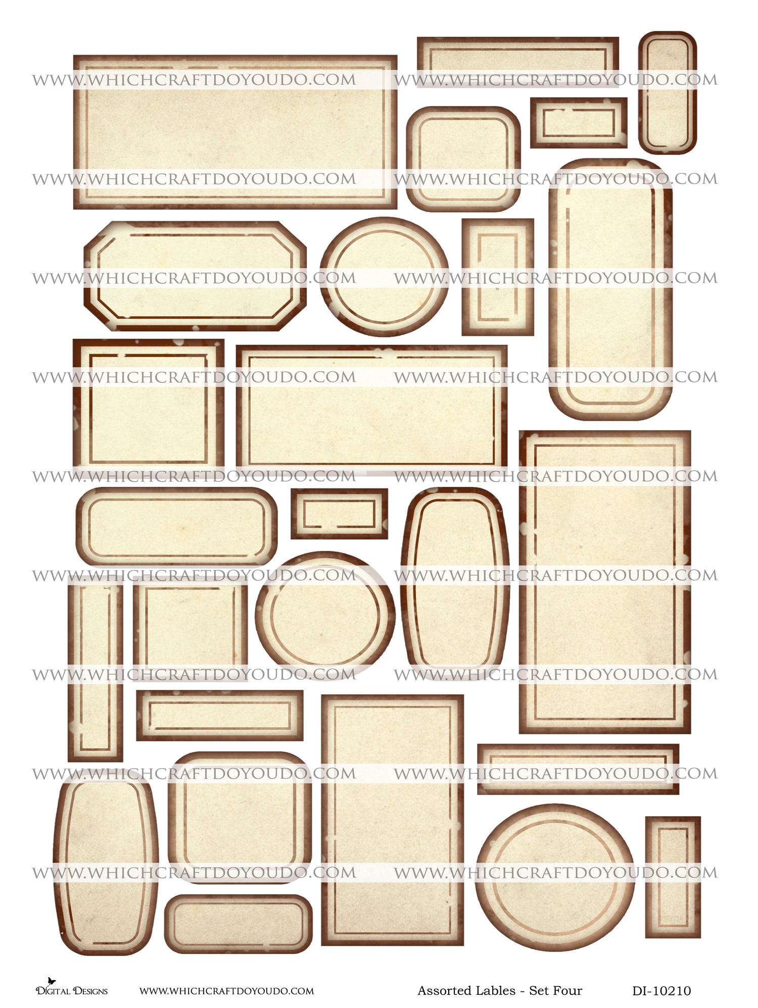 FREEBIE - Assorted Labels - Set Four - DI-10210 - Digital Download
