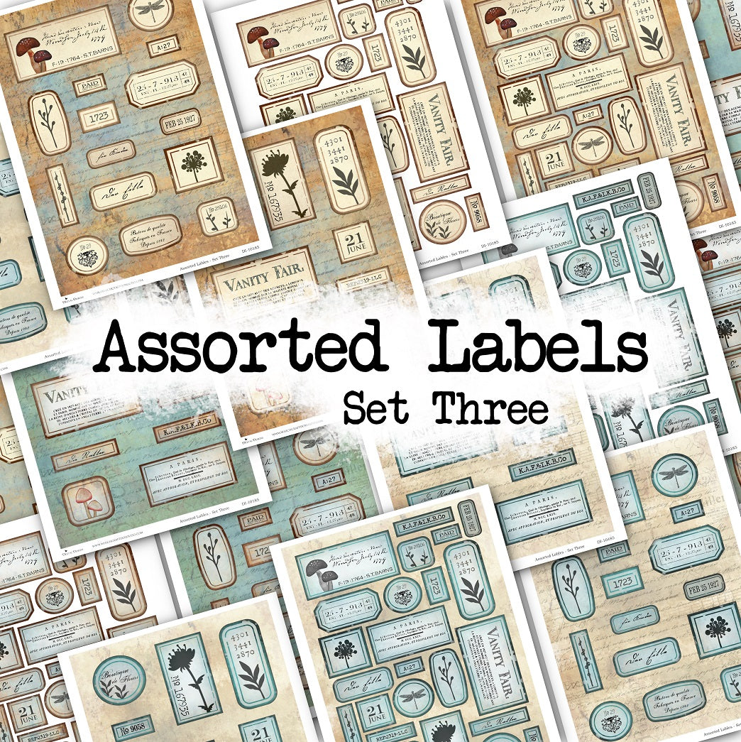 Assorted Labels - Set Three - DI-10185 - Digital Download