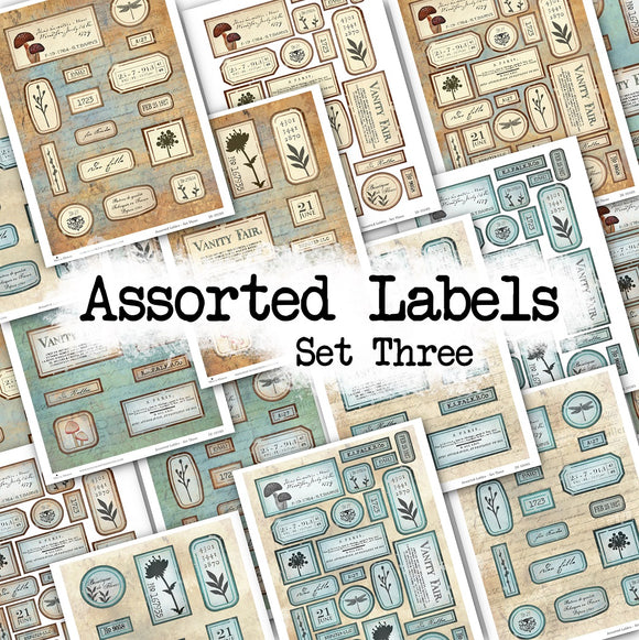 Assorted Labels - Set Three - DI-10185 - Digital Download