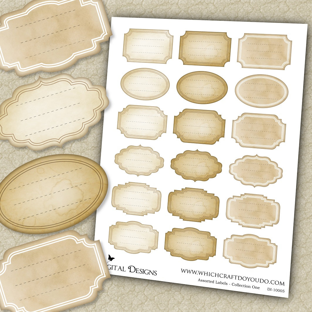 FREEBIE - Assorted Labels - Collection One - DI-10005 - Digital Download