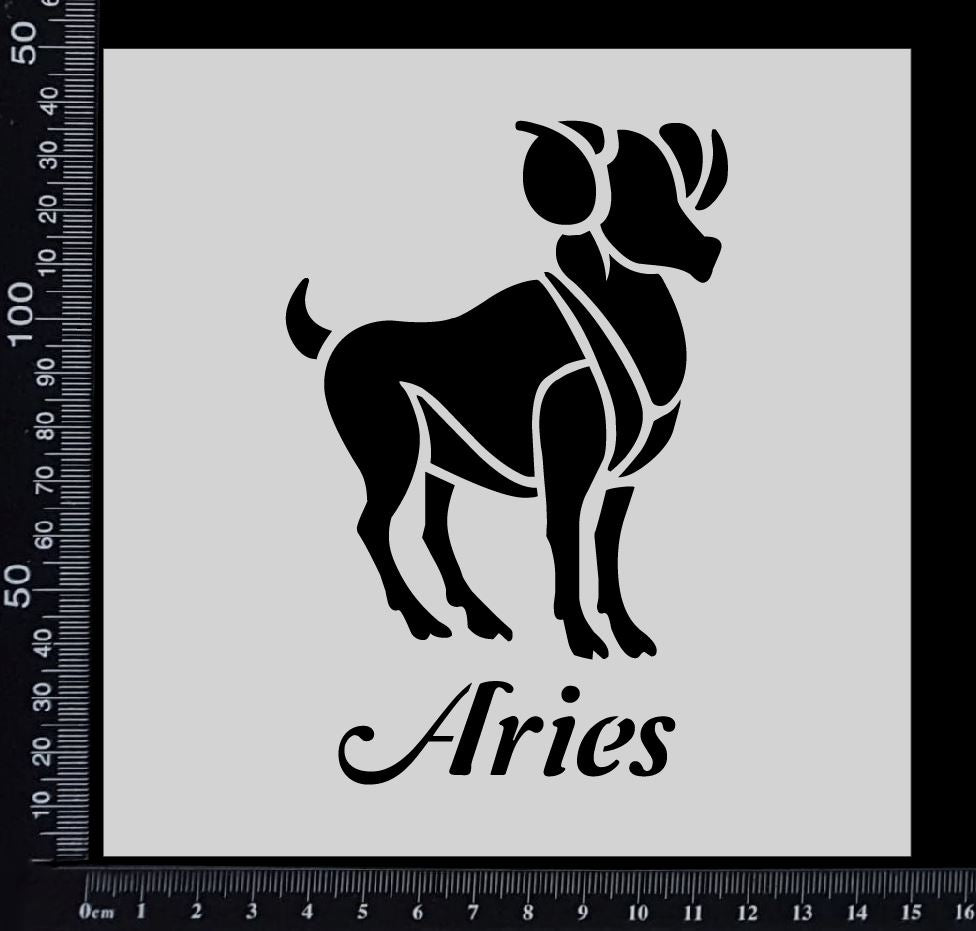 Astrological sign - Aries - Stencil - 150mm x 150mm