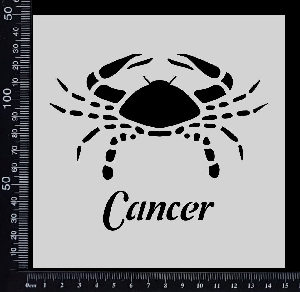 Astrological sign - Cancer - Stencil - 150mm x 150mm