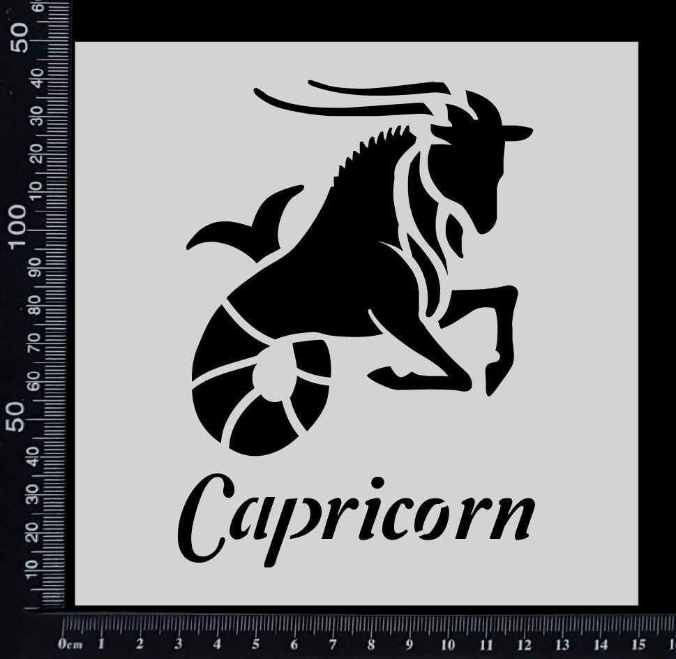 Astrological sign - Capricorn - Stencil - 150mm x 150mm