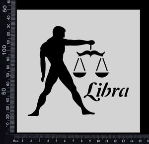 Astrological sign - Libra - Stencil - 150mm x 150mm