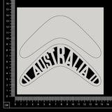 Australia Boomerang - Layered Set - White Chipboard