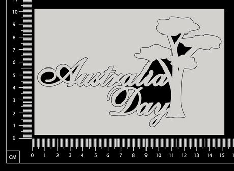 Australia Day - H - White Chipboard