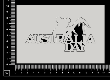 Australia Day - I - White Chipboard