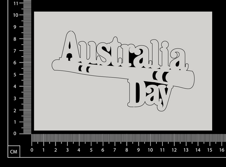 Australia Day - J - White Chipboard