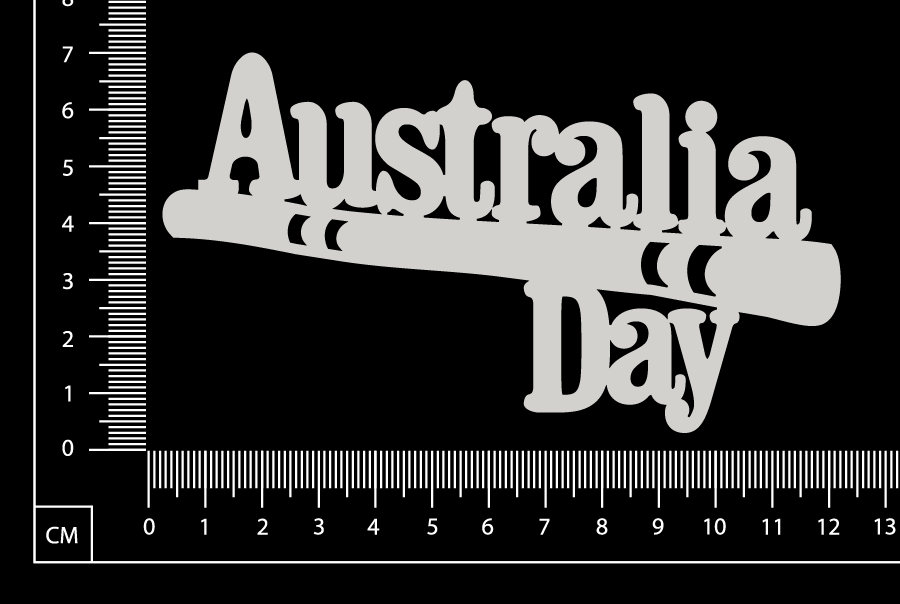 Australia Day - J - White Chipboard