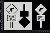 Road Sign - Stencil - 150mm x 150mm