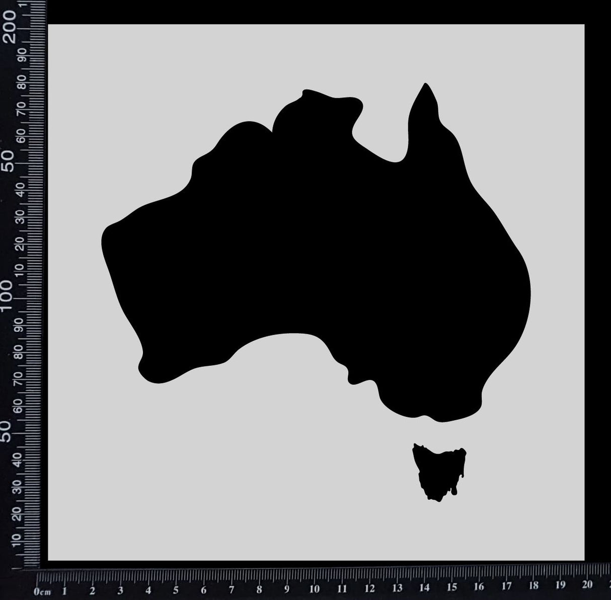 Australia Shape - Stencil - 200mm x 200mm