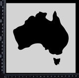 Australia Shape - Stencil - 200mm x 200mm