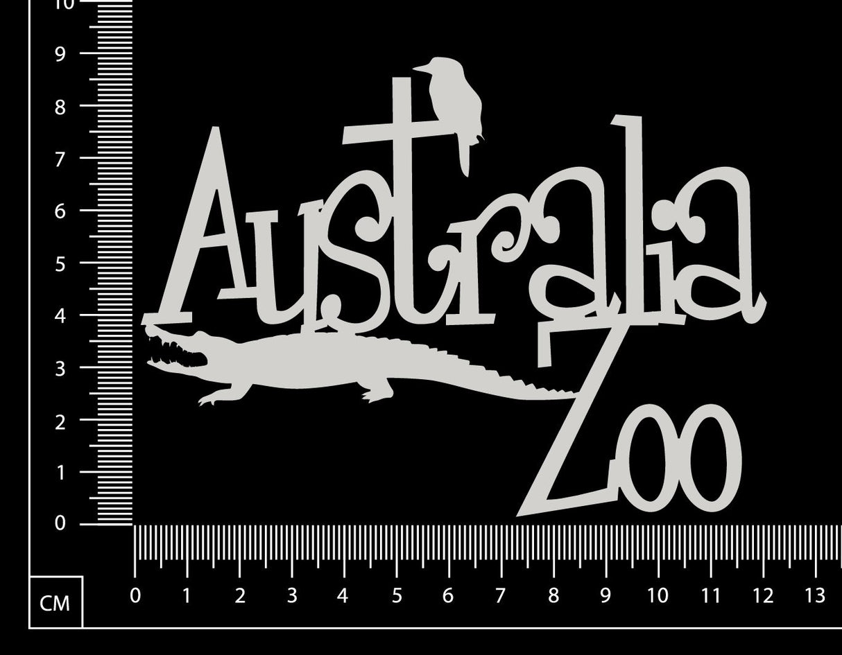 Australia Zoo - White Chipboard