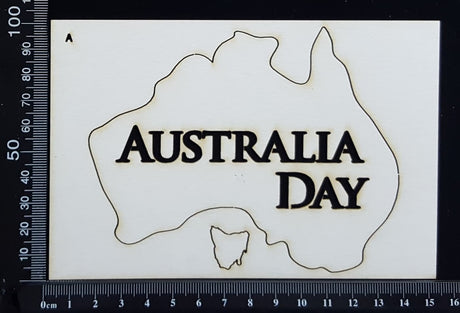 Australia Day - A - White Chipboard