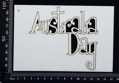Australia Day - D - White Chipboard