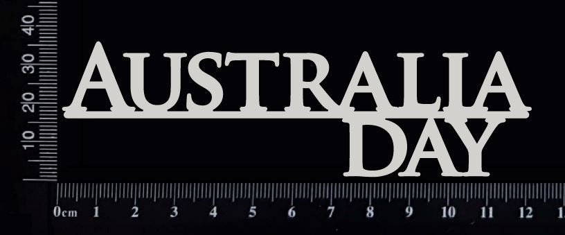 Australia Day - F - White Chipboard