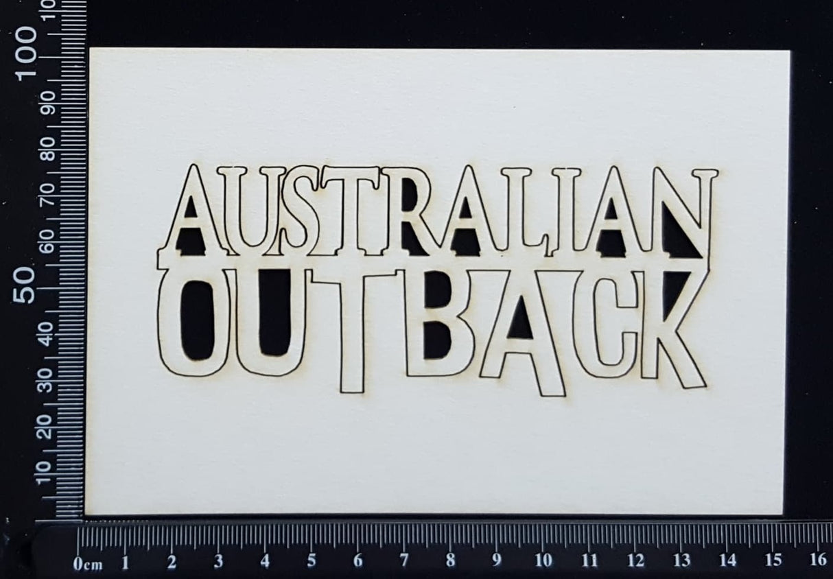 Australian Outback - White Chipboard