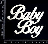 Baby Boy - AA - Large - White Chipboard