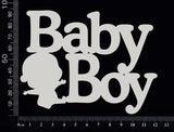 Baby Boy - BA - Large - White Chipboard