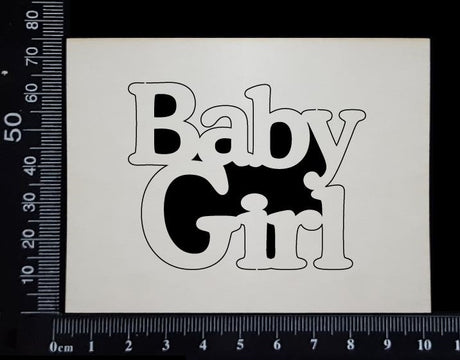 Baby Girl - DB - Small - White Chipboard