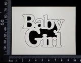 Baby Girl - DB - Small - White Chipboard