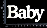 Baby - B - Large - White Chipboard