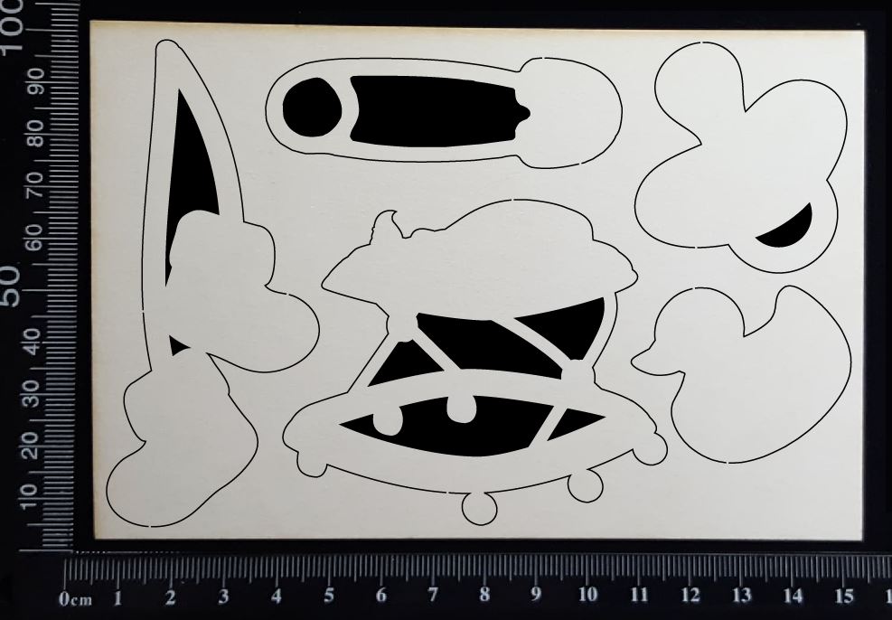 Baby Elements - Set H - White Chipboard