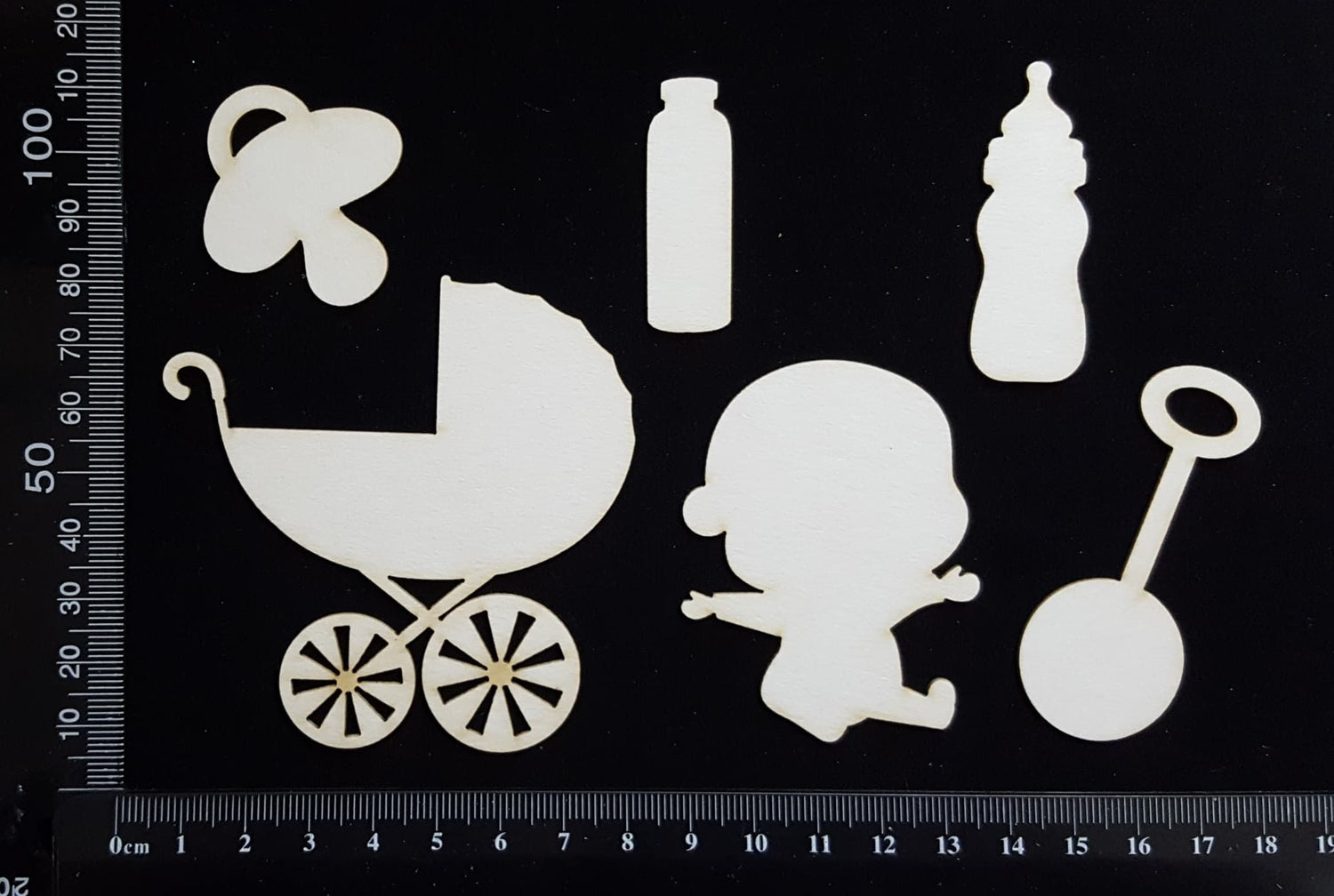 Baby Elements - Set I - White Chipboard