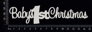 Baby's 1st Christmas - White Chipboard