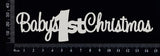 Baby's 1st Christmas - White Chipboard
