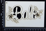 Bali - B - White Chipboard