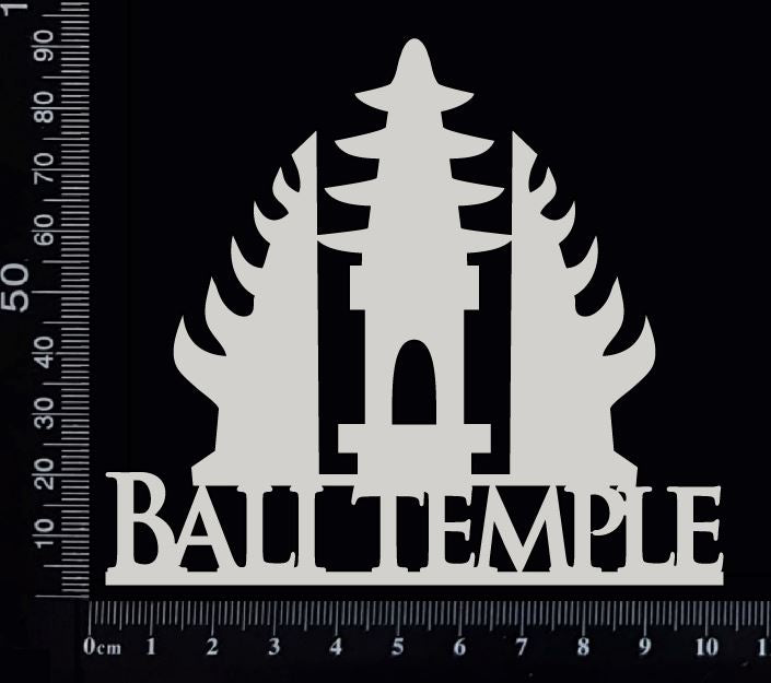 Bali Temple - White Chipboard