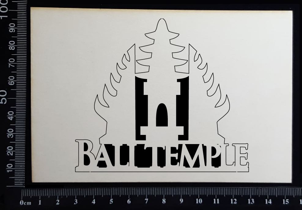 Bali Temple - White Chipboard