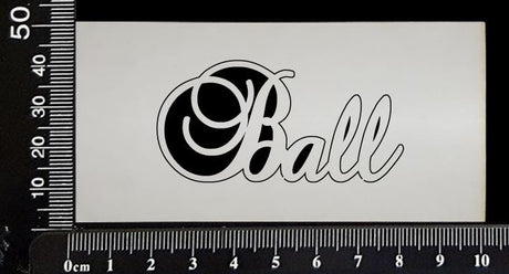 Elegant Word - Ball - White Chipboard