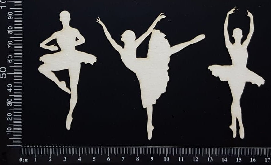 Ballerina Set - A - White Chipboard
