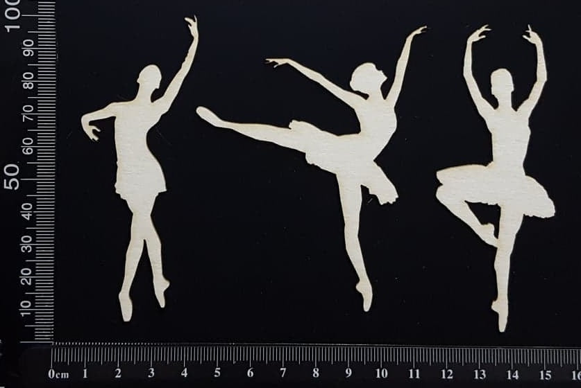 Ballerina Set - B - White Chipboard