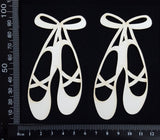 Ballet Slippers - C - Small - White Chipboard