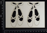 Ballet Slippers - C - Small - White Chipboard