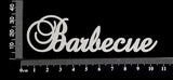 Elegant Word - Barbecue - White Chipboard
